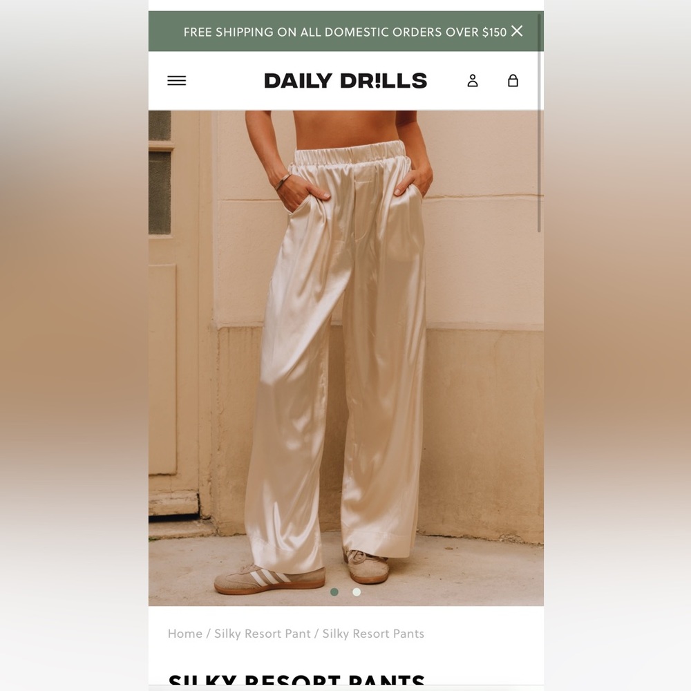Daily Drills Silky Resort Pants